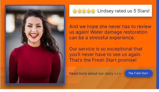customer review - water damage 